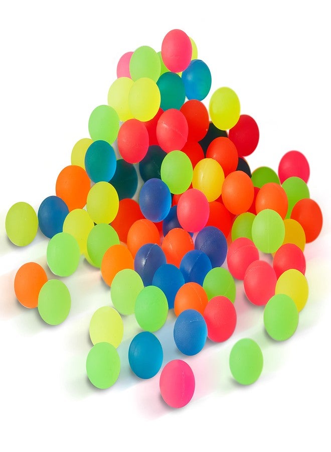 Firstly Crazy Bouncy Jumping Balls Set 32 mm Birthday Return Gift Indoor Outdoor Games for Kids (20 Crazy Balls) Multi Color|Mini Neon Balls - Image 1